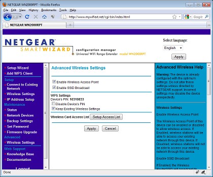 Receptor wireless netgear wn2000rpt