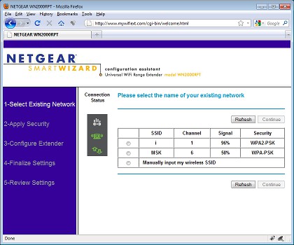 Receptor wireless netgear wn2000rpt