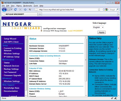 Receptor wireless netgear wn2000rpt