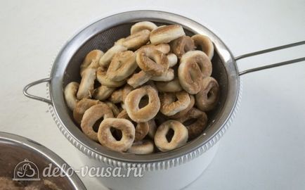 Bagel darált húst a sütőben recept egy fotó - egy lépésről lépésre előállítására sült bagel