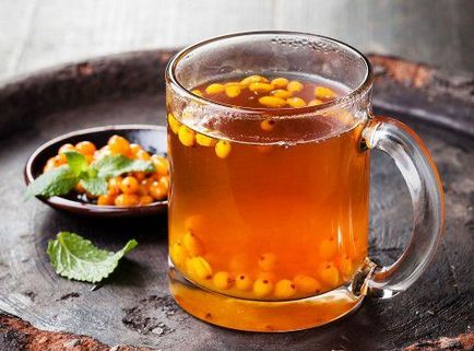 Tea homoktövis bogyók hasznot csodálatos és egyszerű receptek