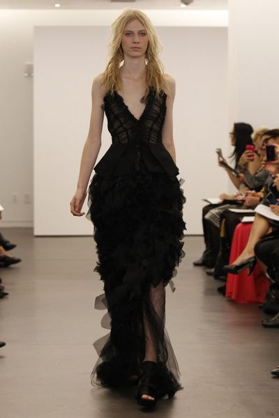 Negru rochie de mireasa de la vera wang, wow!