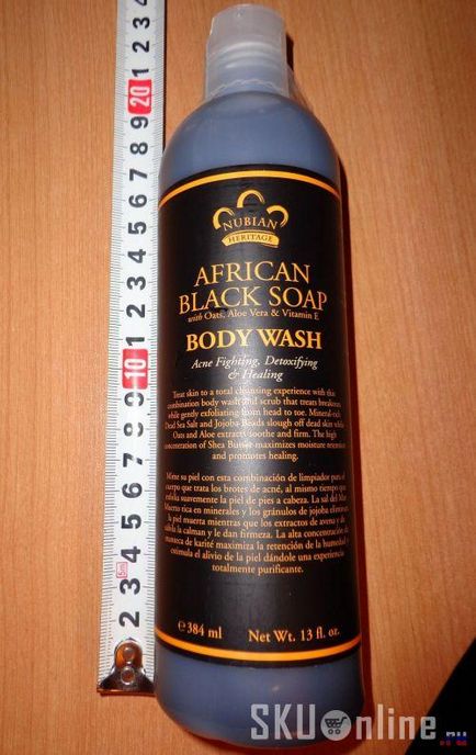 Чорний-чорний гель для душу african black soap, body wash, 13 fl oz (384 ml) і чорне мило african