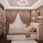 Дизайн вузької спальні (50 фото) інтер'єр довгої кімнати, планування при ремонті витягнутої вітальні