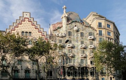 Casa Batllo Antonio Gaudi Barcelona - a ház csontok