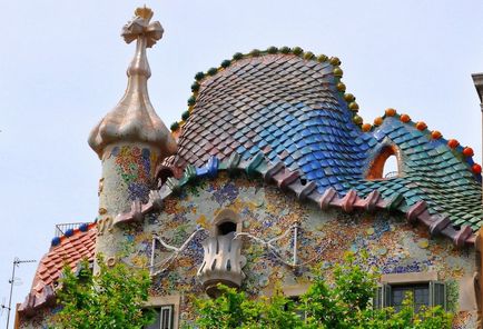 Casa Batllo Antonio Gaudi Barcelona - a ház csontok