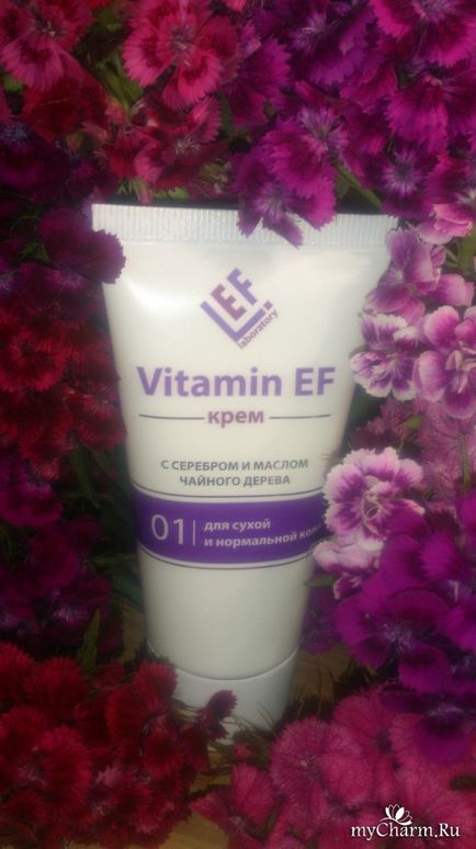 Ефективний крем з сріблом і маслом чайного дерева - ef laboratory vitamin ef крем з сріблом і