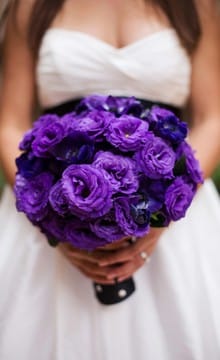 Purple buchet de mireasa de idei si decoratiuni foto