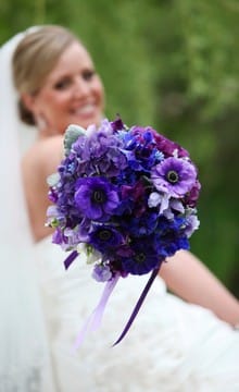 Purple buchet de mireasa de idei si decoratiuni foto