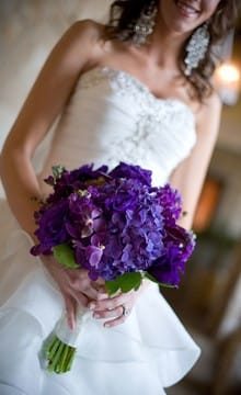 Purple buchet de mireasa de idei si decoratiuni foto