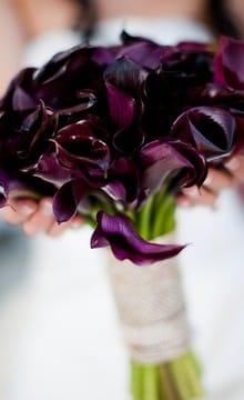 Purple buchet de mireasa de idei si decoratiuni foto