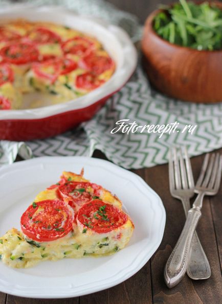 Фріттата з кабачками і помідорами - фото-рецепти покрокового приготування