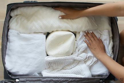 Un mod ingenios de a împacheta o pălărie într-o valiză!