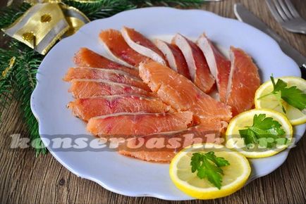 Salmon somon cu vodcă, rețetă cu fotografie