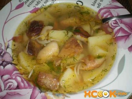 Грибний суп з вермішеллю - покроковий рецепт з фото, як готувати з картоплею