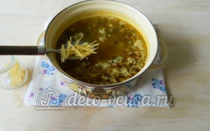 Supa de supa de ciuperci cu reteta vermicelli cu supa de gatit cu paste - pas cu ciuperci si vermicelli