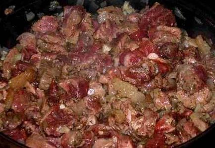 Яхния от агнешко месо със сос - стъпка по стъпка рецепта със снимки на