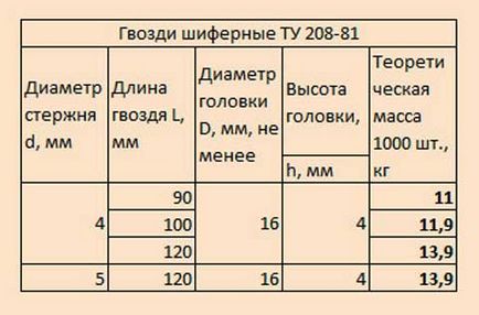 Cuie pentru ardezie și șuruburi - elemente de fixare de bază pentru foile de acoperiș