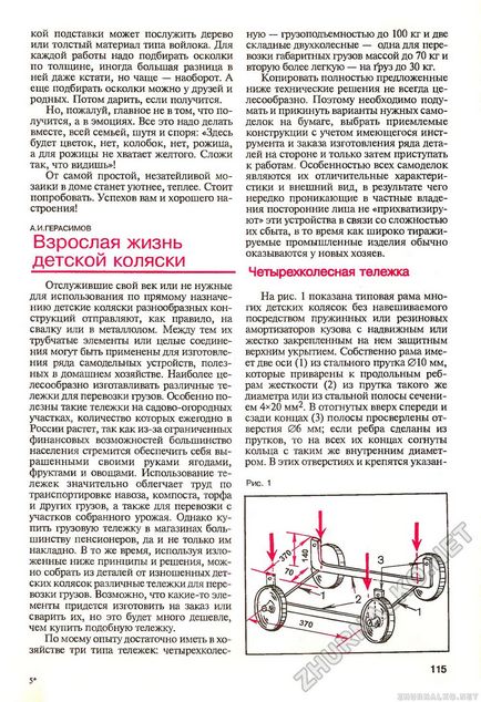 Imov viața adultă a unui cărucior cu patru roți coș - DIY (cunoștințe) 2000-02, pagina