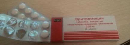 Інструкція по застосуванню таблеток еритроміцину при ангіні