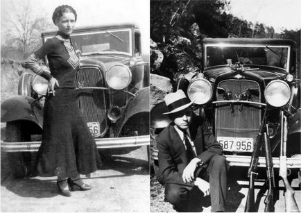 A történelem az élet és a halál Bonnie és Clyde