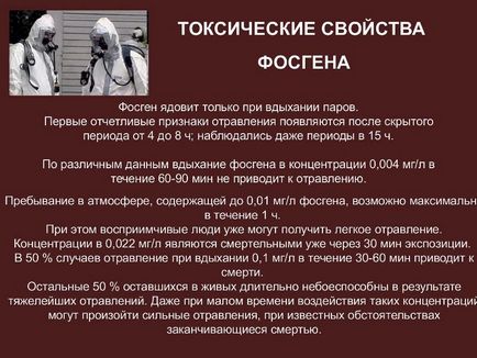 Як діяти при отруєнні фосгеном