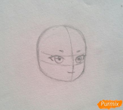 Cum să atragă Mojito-chan în stil chibi cu creioane în etape