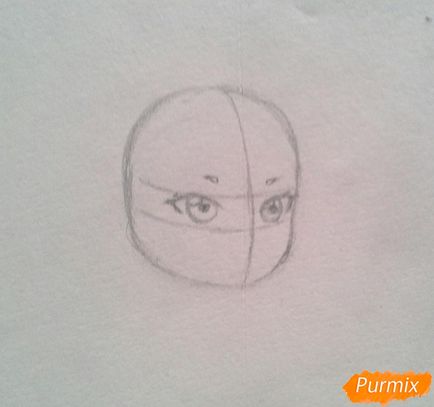 Cum să atragă Mojito-chan în stil chibi cu creioane în etape