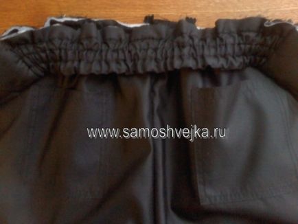 Як обробити пояс на гумці в утеплених брюках - самошвейка - сайт для любителів шиття і