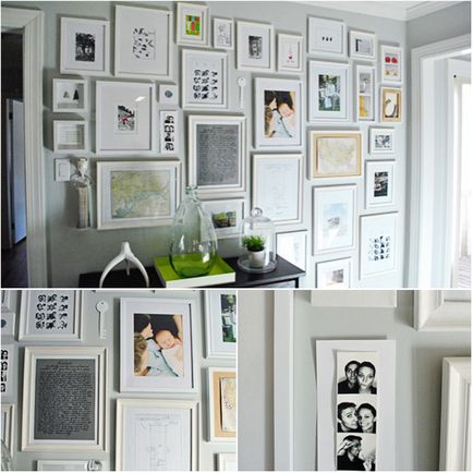 Як оформити фотографіями стіни