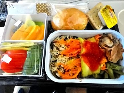 Cum să obțineți alimente vegetariene în avion - să comandați alimente în avion Aeroflot - călătorii cu avionul