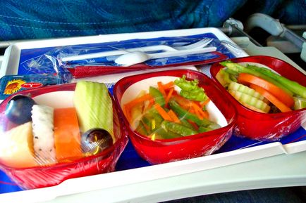 Cum să obțineți alimente vegetariene în avion - să comandați alimente în avion Aeroflot - călătorii cu avionul