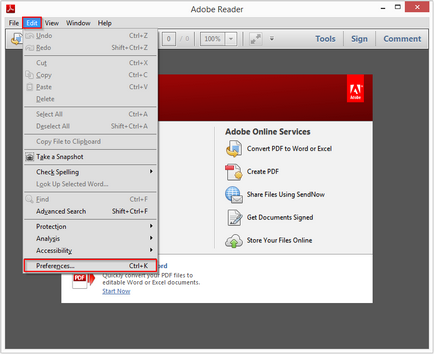 Як поміняти мову в adobe reader