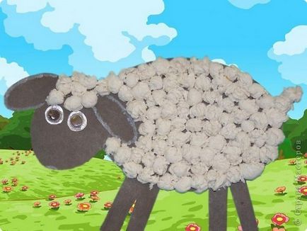 Як зробити аплікацію з паперу овечка (для дітей дошкільного віку)