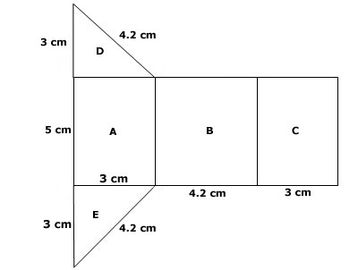 Cum se face o prismă triunghiulară a unui circuit de carton cu dimensiuni