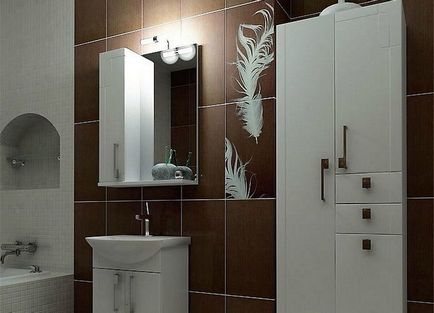 Hogyan válasszuk ki a szekrény a fürdőszobában, a luxus és kényelem