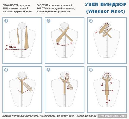 Як зав'язати краватку вузлом віндзор покрокова інструкція з фото, чоловіча імідж-студія - Джотто