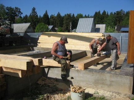 Каркас будинку з бруса 150х150 своїми руками зводимо будівництво