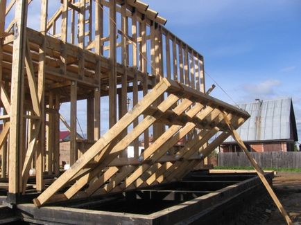 Frame technológia építése házak Előnyök és előnyök - fotó építése