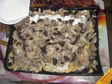 Burgonya gombával a kemencében (lépésről lépésre recept fotók) (gomba) Burgonya gombával sütőben (lépésről lépésre recept fotókkal)