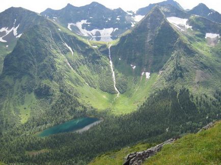 Kinzeluk Waterfall, Teritoriul Krasnoyarsk (fotografie)