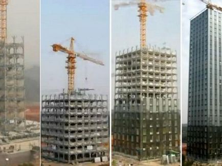 A kínaiak törött összes rekord a nagy sebességű építése 57 emelet 19 nap alatt!
