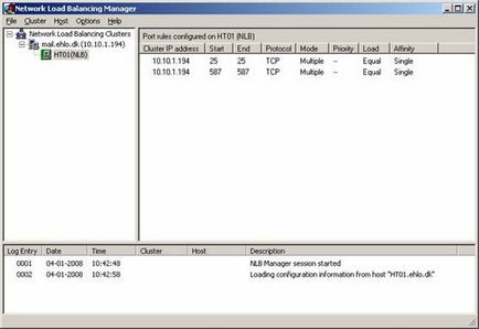Компенсація навантаження серверів exchange 2007 sp1 hub transport за допомогою технології балансування