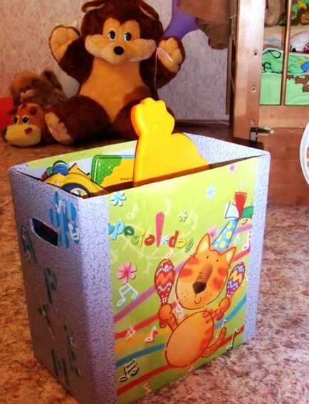 Коробка для іграшок своїми руками майстер клас c фото