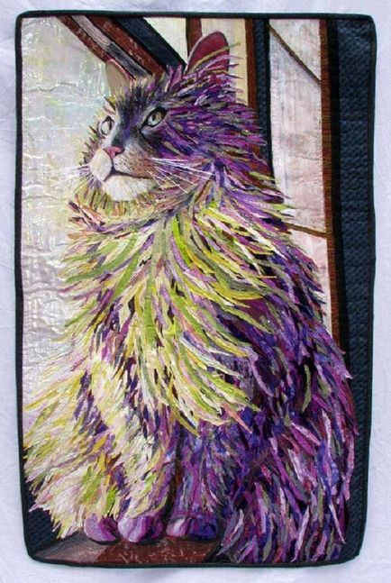 Macskák a patchwork, foltvarrás, illetve jeleneteket az élet szőrös háziállatok - Fair Masters - Hand