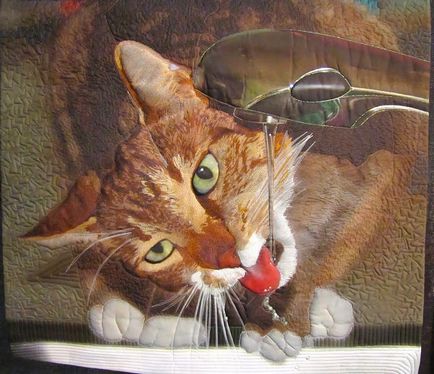 Кішки в печворк, або клаптеві сюжети з життя пухнастих вихованців - ярмарок майстрів - ручна