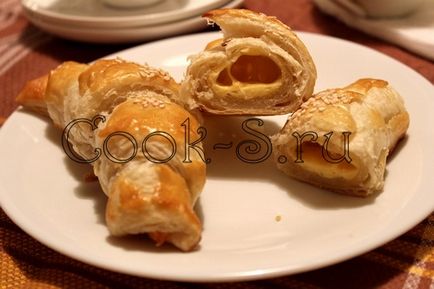 Croissants with cheese - rețetă pas cu pas cu fotografie, produse de patiserie
