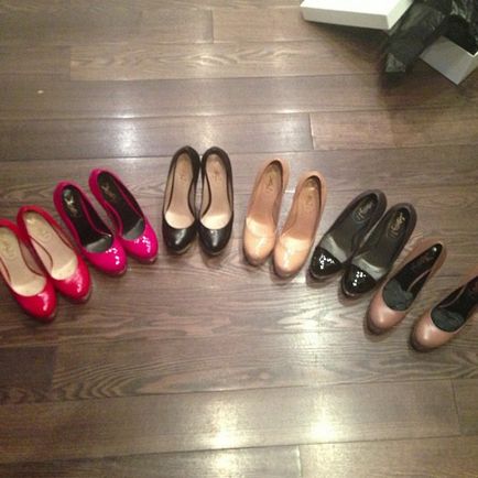 Xenia Borodina a lăudat o colecție de pantofi