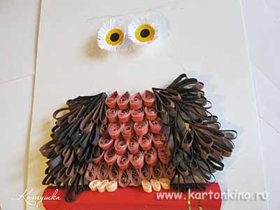 Quilling panelek - Bagoly Posta doktori