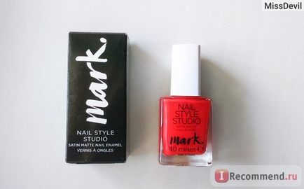 Лак для нігтів avon mark nail style studio satin matte напівматовий т сатину - «нова серія mark в